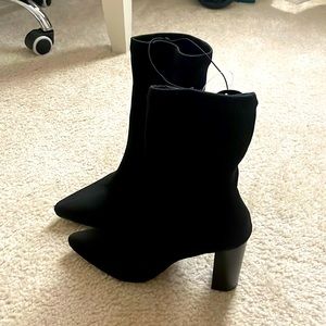 High heel sock boots